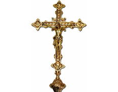 Cruz parroquial de bronce | Cuatro Evangelistas