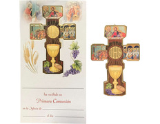 Cruz recordatorio de Primera Comunión