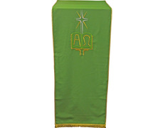 Añadir a la cesta Cubre ambón bordado Alfa y Omega verde Cubre ambón bordado Alfa y Omega verde