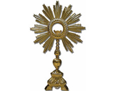 Custodia barroca de bronce