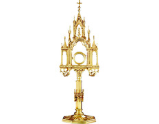 Custodia de bronce de estilo gótico