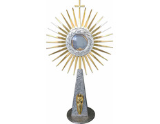 Custodia de fundición con Ángel dorado