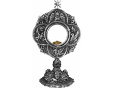 Custodia del Santísimo Sacramento con baño de plata