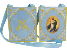 Escapulario azul de la Inmaculada Concepción | 10 x 8 cm.