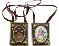 Escapulario de la Virgen del Carmen | 6 x 5 cm.