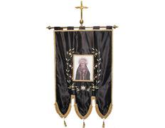 Estandarte bordado con fotografia personalizable