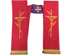 Añadir a la cesta Estolas reversibles para sacerdotes católicos rojo / morado Estolas reversibles para sacerdotes católicos rojo / morado