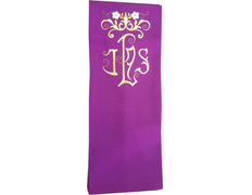 Estolón en los cuatro colores litúrgicos con IHS bordado morado