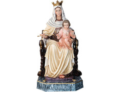 Virgen del Carmen sentada con el Niño