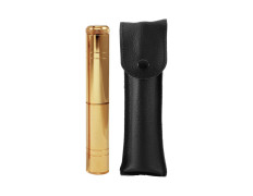 Hisopo litúrgico 17 cm. con estuche dorado