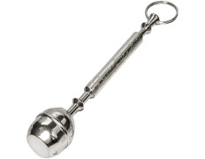 Hisopo de metal niquelado | 21 cm. largo