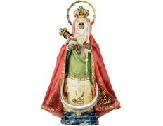 Virgen de la Candelaria con corona y aureola