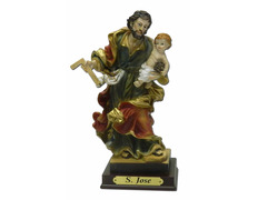 San José con Niño | Figura marmolina