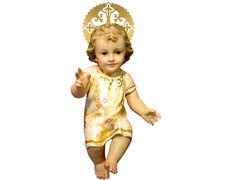 Niño Jesús decorado con pan de oro