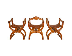 Juego de sedes en madera de cerezo