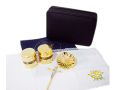 Juego bautismal con baño de oro