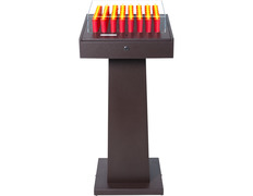 Lampadarios eléctricos | 64 velitas rojas