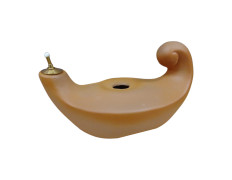 Lámpara terracota para cera líquida | 20 cm.