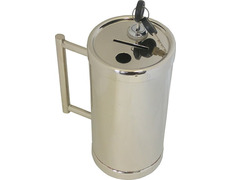 Añadir a la cesta Limosnero de metal plateado Limosnero de metal plateado