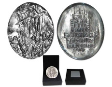 Añadir a la cesta Medallón de plata recuerdo del Año Santo Medallón de plata recuerdo del Año Santo