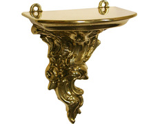 Ménsula de bronce para figuras religiosas | Repisa