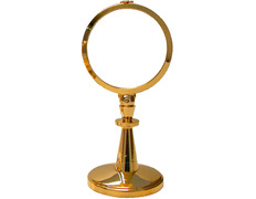Ostensorio en metal dorado