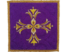 Palia bordado Cruz | Paños de altar morado