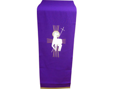 Añadir a la cesta Paño de atril de poliéster en los cuatro colores litúrgicos morado Paño de atril de poliéster en los cuatro colores litúrgicos morado