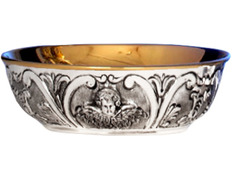 Añadir a la cesta Patena de plata con rostro de Ángel en relieve Patena de plata con rostro de Ángel en relieve