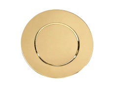 Patena lisa de metal - 15,5 diámetro