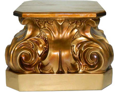 Añadir a la cesta Peana para Santo | Pedestal para figuras dorado Peana para Santo | Pedestal para figuras dorado