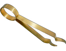 Pinzas para carbón dorado