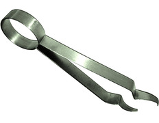 Pinzas para carbón plateado