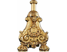 Porta Cruz parroquial de bronce