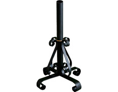 Porta varal de forja negro y dorado | 4 cm. (Ø)