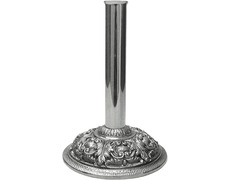 Porta Cruz parroquial fabricado en fundición plateado