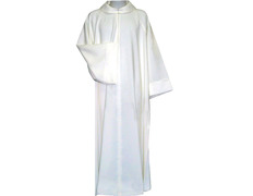 Alba lisa con cremallera