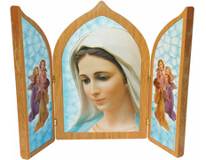 Trípticos religiosos - Virgen de Medjugorje
