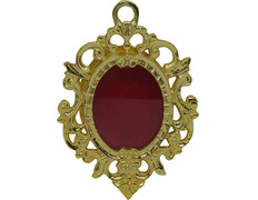 Relicario litúrgico para reliquia dorado