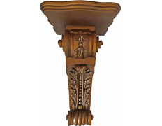 Peana de marmolina imitación madera