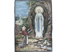 Tapiz de la Virgen de Lourdes