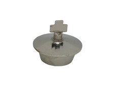 Tapón Cruz para vinajeras religiosas plateado