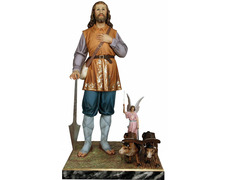 San Isidro Labrador con bueyes y Ángel