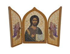Tríptico Cristo Pantocrátor | Icono bizantino