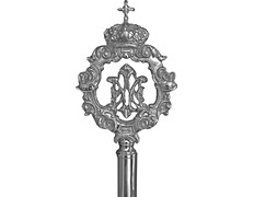 Varas marianas para Hermandad cromado