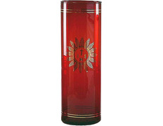 Vaso del Santísimo de cristal rojo | 8 Ø