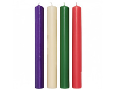 Velas de corona de Adviento | 4 colores | 3 cm. x 30 cm.