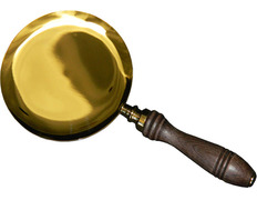 Bandeja de Comunión de metal con mango