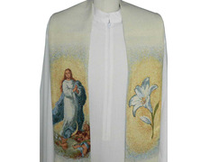 Estola mariana con la Virgen Purísima de Murillo