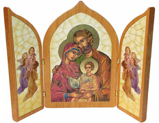 Trípticos religiosos | Sagrada Familia estilo bizantino